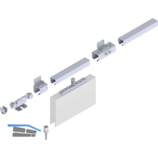 Schiebetorbeschlagset HELM 400 f�r Wandmontage, max. 400 kg, Stahl verzinkt