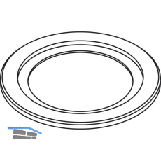 Rosette zu Bodenh�lse HAWA, Messing verchromt