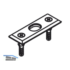 Schlie�blech zu Stangenschloss HAWA, Stahl verchromt