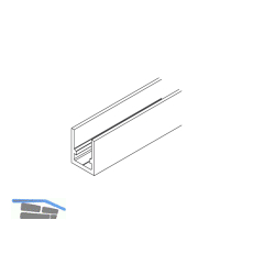 HAWA Junior 80/G Telescopic Trag-Aufnahmeprofile Glas auf Ma�