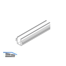 HAWA Junior 80/G Telescopic F�hrungsschiene gebohrt auf Ma� L=6000 mm