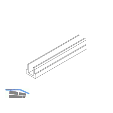 HAWA Junior 80/G Telescopic Aufnahmeprofil zu Festverglasung auf Ma�