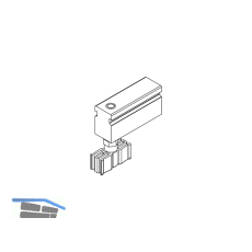 HAWA Junior 80/G Telescopic Bodenf�hrung Glas spielfrei f�r F�hrungsschiene