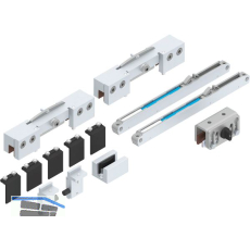 HELM GT-L 80 Beschlagset Glas 8-10,76 mm mit Einzugsd�mpfung silber eloxiert