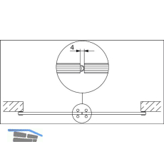 HAWA Gummiprofil Glaskantenschutz 5 m Kunststoff transluzent