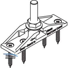 HAWA-Junior 40/Z Zweiwegaufh�ngung mit Tragschraube M8