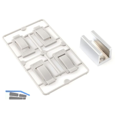 HAWA Junior GP/Ordena 70 Bodenf�hrung spielfrei Glas 8-12,7 mm verchromt matt