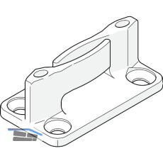 HAWA Junior 160/250 Bodenf�hrung spielfrei Holz Kunststoff schwarz