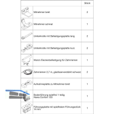 HAWA Junior 80/Z Telescopic 80/3 Teleskopbeschlag Holz 3-fl�gelig