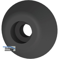 Gummipuffer, schwarz