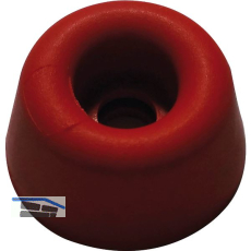Gummipuffer � 20 mm, H�he 10 mm, Gummi rot