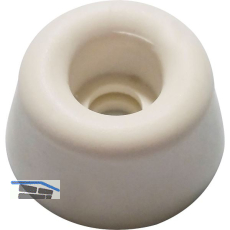 Gummipuffer � 20 mm, H�he 10 mm, Gummi cremewei�