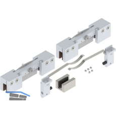 HELM GT-S 150 Beschlagset Glas 8-12,76mm ohne Laufschiene 150kg Edelstahl-Effekt