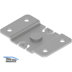 HELM 53/73 Deckenbefestigungsplatte Stahl verzinkt