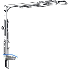GU Eckumlenkung mit 1 Pilz-Zapfen, Stahl verzinkt silberf�rbig