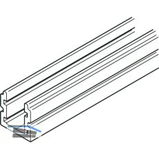 F�hrungsschiene Variofold 80/H ungebohrt, auf Ma�, silber eloxiert