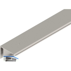 HELM GT-L Laufschiene mit Seitenteil Deckenmontage L=6000 mm Edelstahl-Effekt