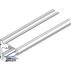 HAWA-Junior 40 Holz Winkelprofil Wandmontage auf Ma� T�rst�rke bis 42mm silber