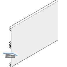 Abdeckblende Frontslide 60/A und 60/matic, auf Ma�, Alu silber eloxiert