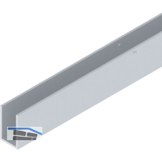 SOLIDO 100/HELM 140/GT-S 150 U-Blende auf Ma� L=6000 mm silber eloxiert