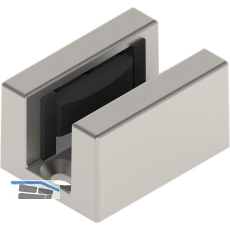 HELM Bodenf�hrung SmartGuide G spielfrei f�r Glas 8-12,76 mm Edelstahl-Effekt