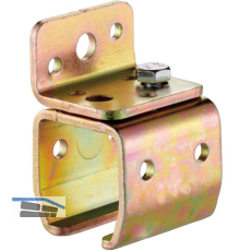 Wandbefestigungsmuffe HELM 101, Loch � 8 mm, M6 x 10, Stahl verzinkt, gelb