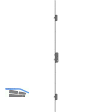 Fluchtt�r-Mehrfachverriegelung panicLock AP4, Funktion E, 1f�gelig /65, silber