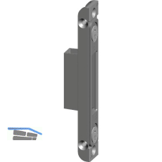 Schlie�blech STV FL4/A13 f�r Schwenkriegel, 140 x 21,5 x 11mm, silber