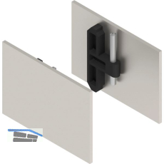 HELM GT-L Abdeckkappen-Set f�r Seitenteil Aluminium Edelstahl-Effekt