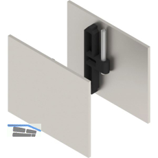 HELM GT-S 150 Abdeckkappen-Set klemmbar f�r Seitenteil Edelstahl-Effekt