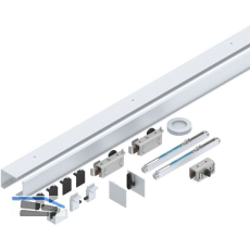 HELM GT-L 50 Inlay Beschlagset Glas 8-10 mm L=2000 mm 50 kg Alu silber eloxiert