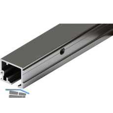 HAWA-Junior 100 Laufschiene Wandmontage L=2000 mm silber