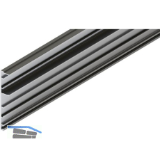 HAWA Junior 100/Z Clipblende L=2000 mm silber