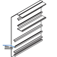HAWA-Junior 80/100 Z Abdeckkappe Clipblende 66 mm links silber
