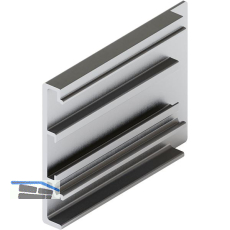 HAWA-Junior 80/100 B Abdeckkappe Clipblende 53 mm rechts silber