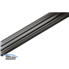 HAWA-Junior 100/B Clipblende L=6000 mm auf Ma� silber