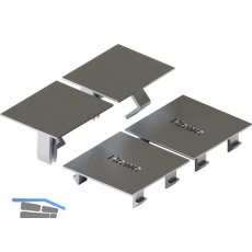 HAWA-Junior 100/B Acoustics Abdeckkappen-Set zu Dichtungsset silber