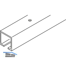 HAWA Porta Laufschiene Deckenmontage L=2000 mm silber