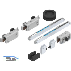 HELM GT-L 50 Beschlagset Glas 8-10 mm ohne Laufschiene 50 kg schwarz matt