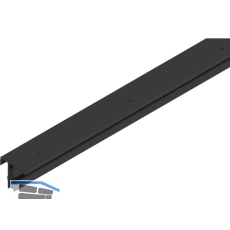 SOLIDO/HELM Anschlagschiene zu Anschlagkasten L=2500 mm auf Ma� schwarz matt