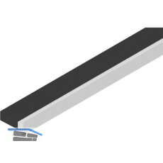 SOLIDO/HELM B�rstendichtung 10 mm zu Anschlagkasten Holz/Glas auf Ma� schwarz