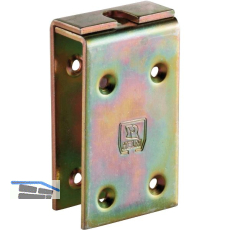 Verst�rkungslasche f. Holztor HELM 498, TS 35-68 mm, Stahl verzinkt, gelb