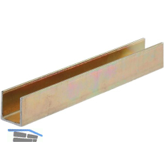 F�hrungsschiene HELM 440 auf Ma� geschnitten Stahl verzinkt gelb