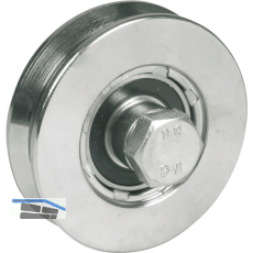 IBFM Schiebetorrolle 360 mit Kugellager, � 80mm, V-Nut, Stahl verzinkt