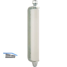 F�hrungsrolle 469/LP, seitlich f�r Tore, � 41 mm, H�he 245 mm, Kunststoff wei�
