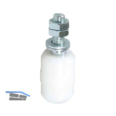 F�hrungsrolle f�r freitragende Tore � 32 mm, Kunststoff wei�