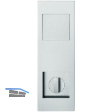 Schiebet�rmuschel FSB 4255 WC eckig, geschlossen, Edelstahl feinmatt