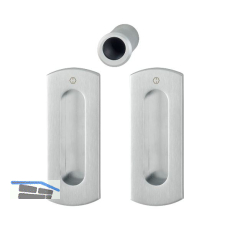 HOPPE Schiebet�rmuschel Set M463 - BL, Messing verchromt satiniert