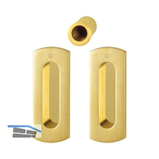 HOPPE Schiebet�rmuschel Set M463 - BL. Messing messingfarben satiniert/poliert