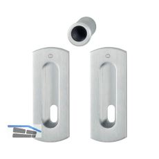 HOPPE Schiebet�rmuschel Set M463 - BB, Messing verchromt satiniert